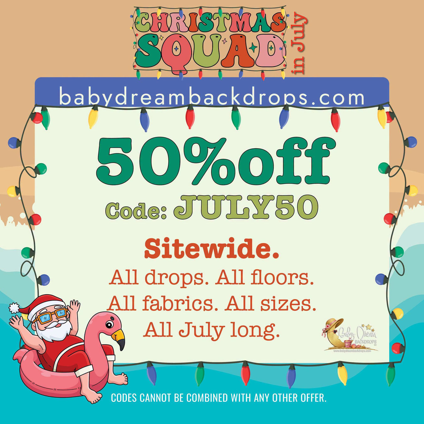 50% off Sitewide!!!