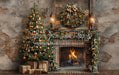Jolly Old Loft Fireplace Tree (JA)