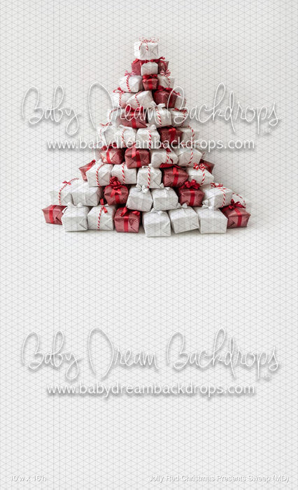 Jolly Red Christmas Presents Sweep (MD)