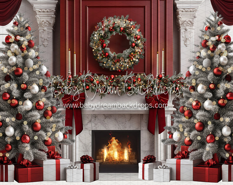 Jolly Red Holiday Living Room (JA)