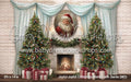 Joyful Joyful Christmas Mantel with Santa (MD)