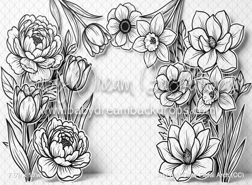 Just Add Color Floral Arch (CC)