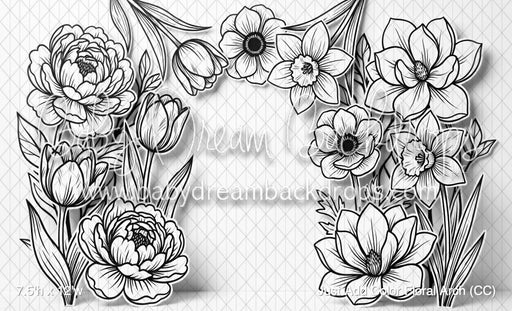 Just Add Color Floral Arch (CC)