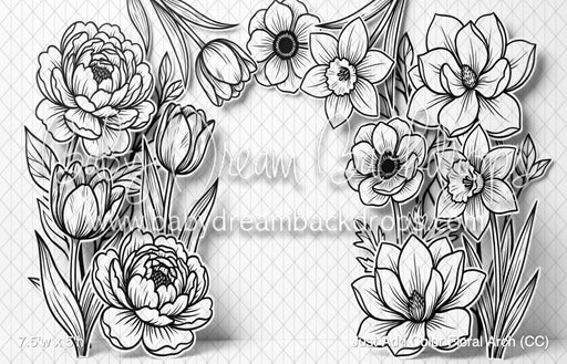 Just Add Color Floral Arch (CC)