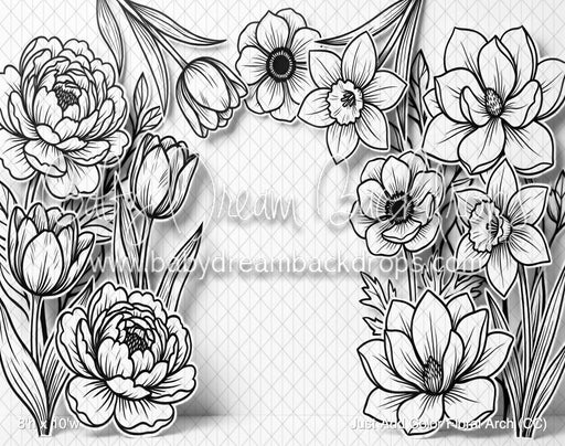 Just Add Color Floral Arch (CC)