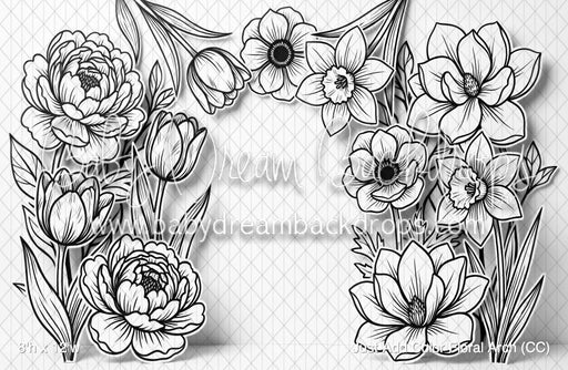 Just Add Color Floral Arch (CC)