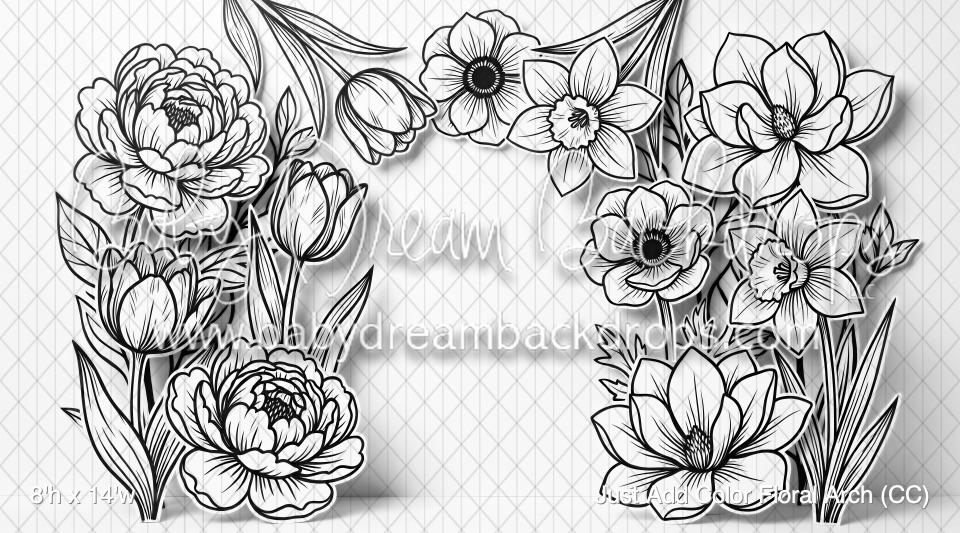Just Add Color Floral Arch (CC)