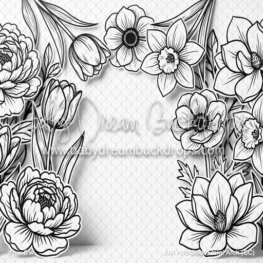 Just Add Color Floral Arch (CC)