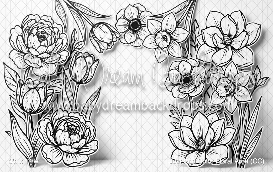 Just Add Color Floral Arch (CC)