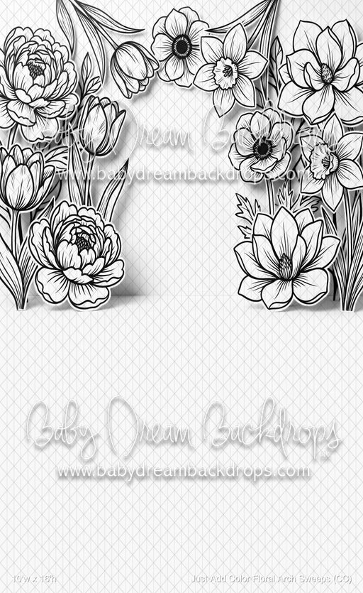 Just Add Color Floral Arch Sweeps (CC)