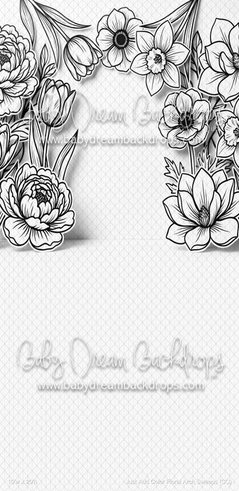 Just Add Color Floral Arch Sweeps (CC)