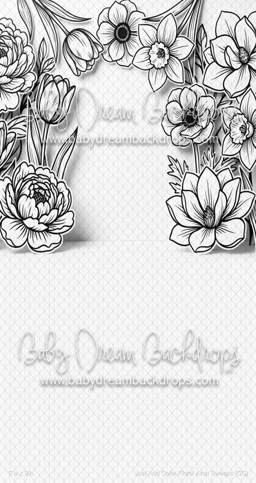 Just Add Color Floral Arch Sweeps (CC)