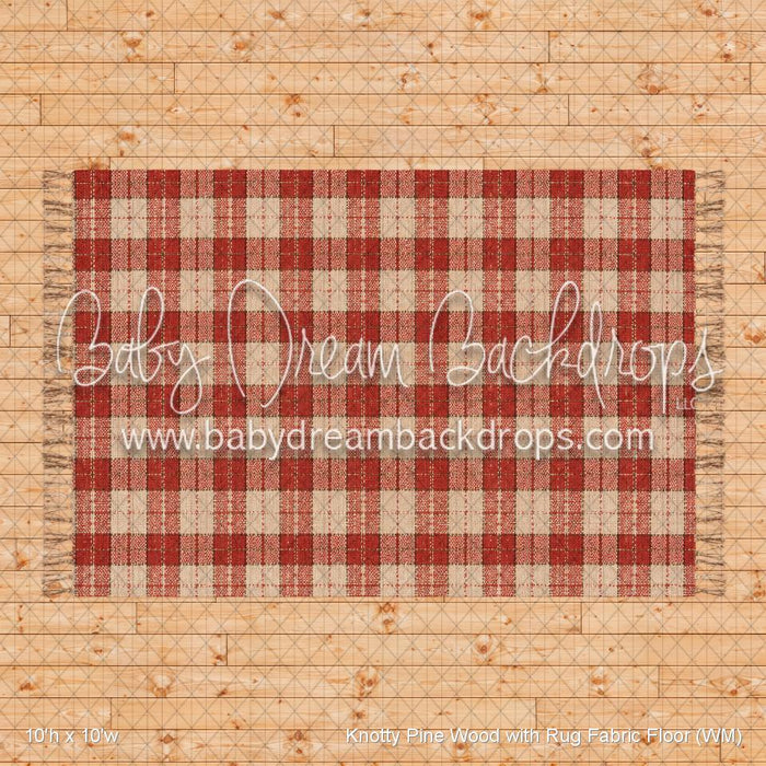 Knotty Pine Wood with Rug Fabric Floor (WM)