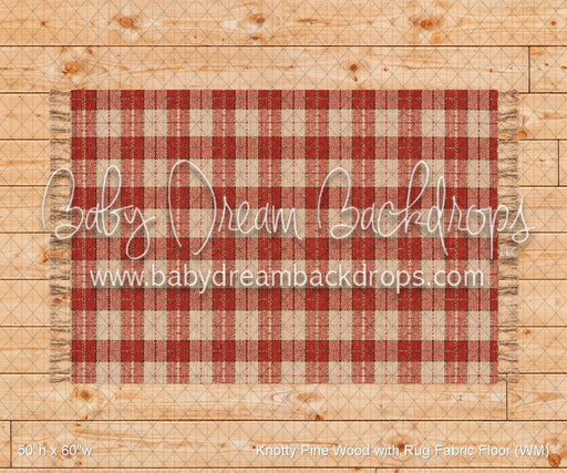 Knotty Pine Wood with Rug Fabric Floor (WM)