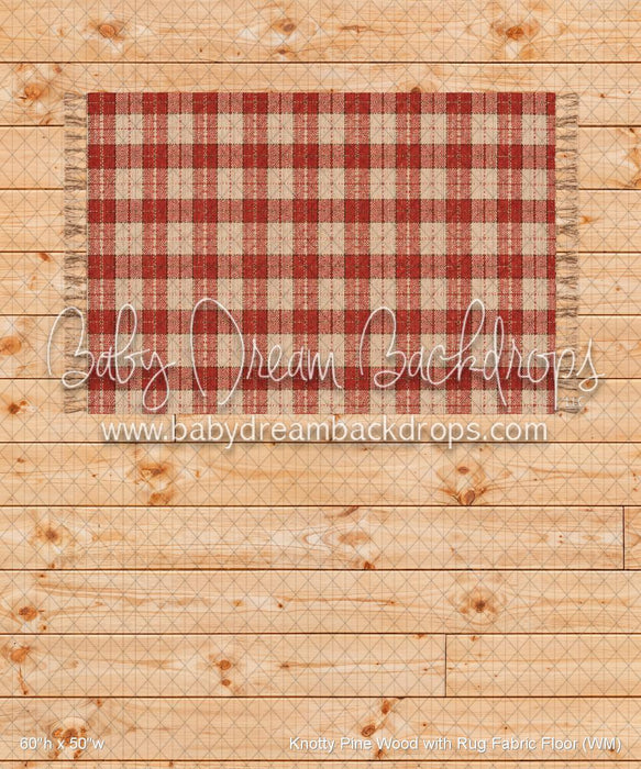 Knotty Pine Wood with Rug Fabric Floor (WM)