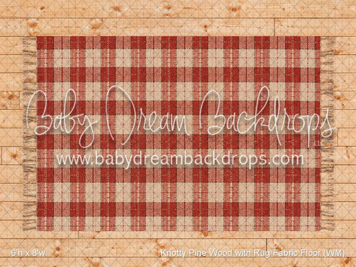 Knotty Pine Wood with Rug Fabric Floor (WM)