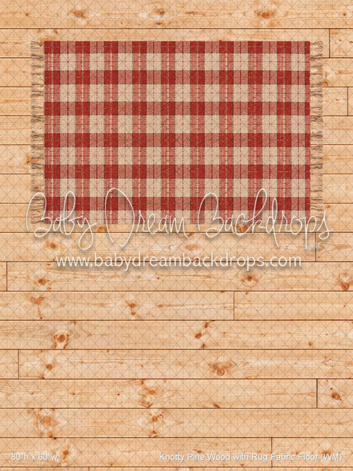Knotty Pine Wood with Rug Fabric Floor (WM)