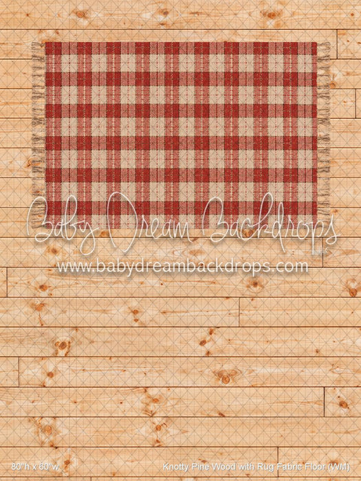Knotty Pine Wood with Rug Fabric Floor (WM)
