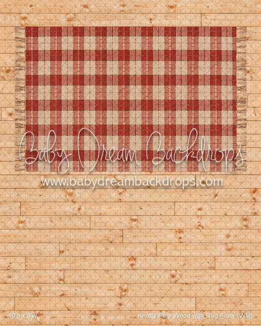 Knotty Pine Wood with Rug Fabric Floor (WM)