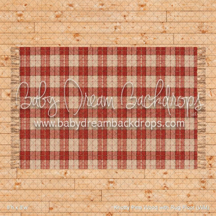 Knotty Pine Wood with Rug Fabric Floor (WM)