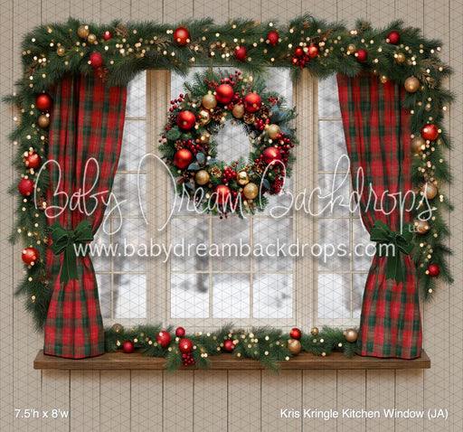Kris Kringle Kitchen Window (JA)