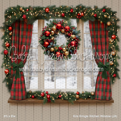 Kris Kringle Kitchen Window (JA)