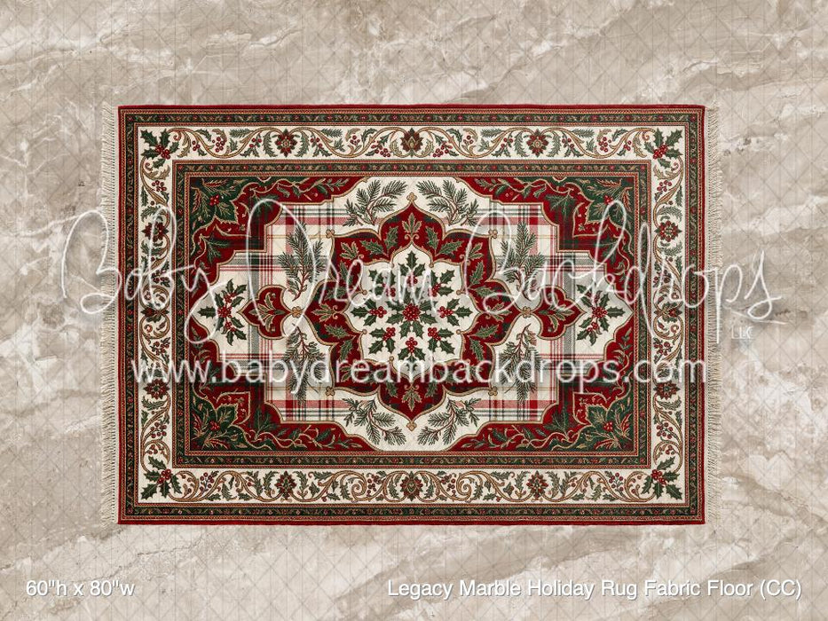 Legacy Marble Holiday Rug Fabric Floor (CC)