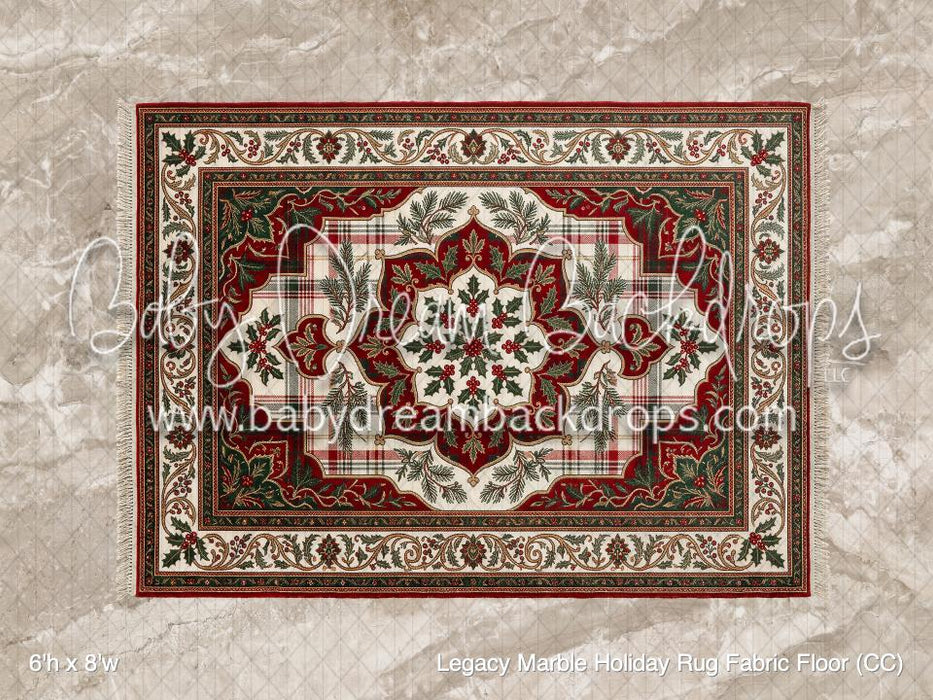 Legacy Marble Holiday Rug Fabric Floor (CC)