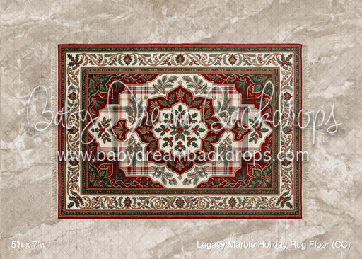 Legacy Marble Holiday Rug Fabric Floor (CC)