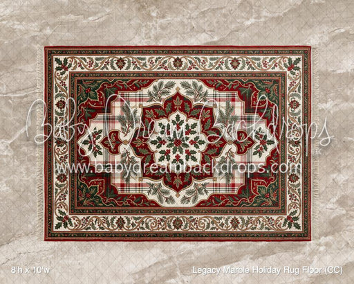 Legacy Marble Holiday Rug Fabric Floor (CC)