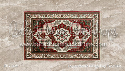 Legacy Marble Holiday Rug Fabric Floor (CC)