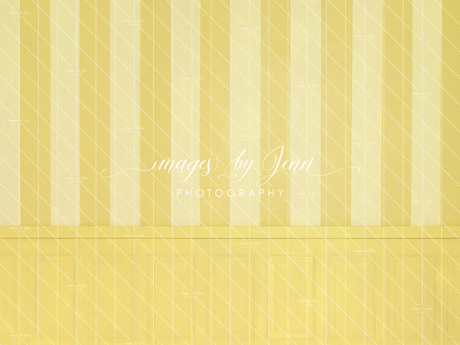 Lemon Drop Stripe Half Wall (JG)