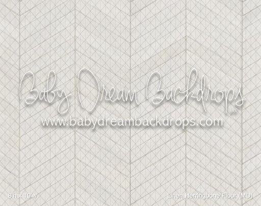 Linen Herringbone Fabric Floor (MD)