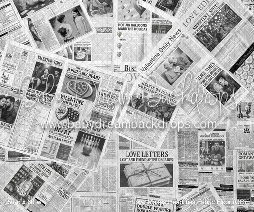 Love Makes Headlines Fabric Floor (CC)