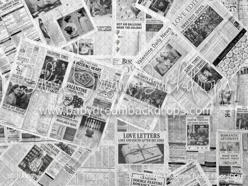 Love Makes Headlines Fabric Floor (CC)