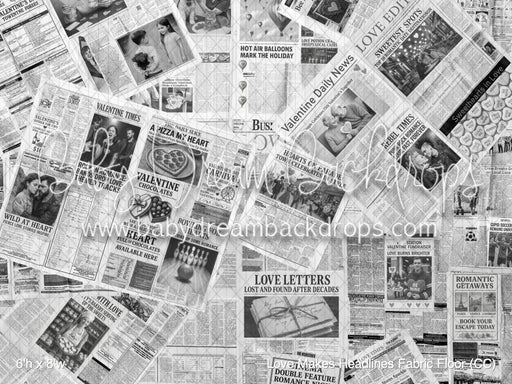 Love Makes Headlines Fabric Floor (CC)
