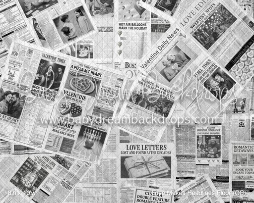 Love Makes Headlines Fabric Floor (CC)