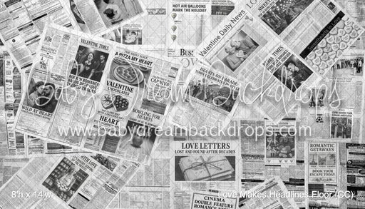 Love Makes Headlines Fabric Floor (CC)
