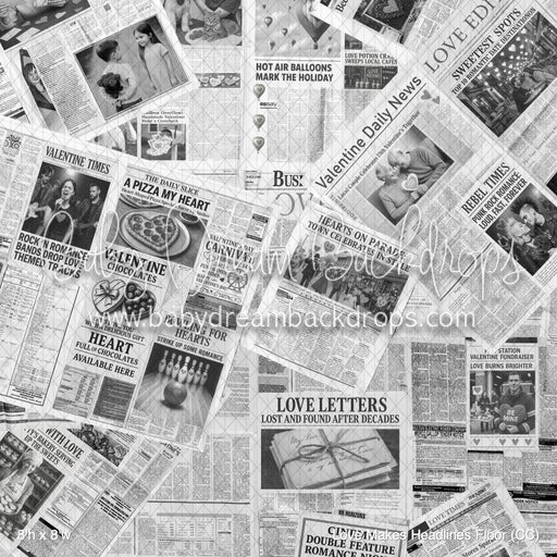 Love Makes Headlines Fabric Floor (CC)