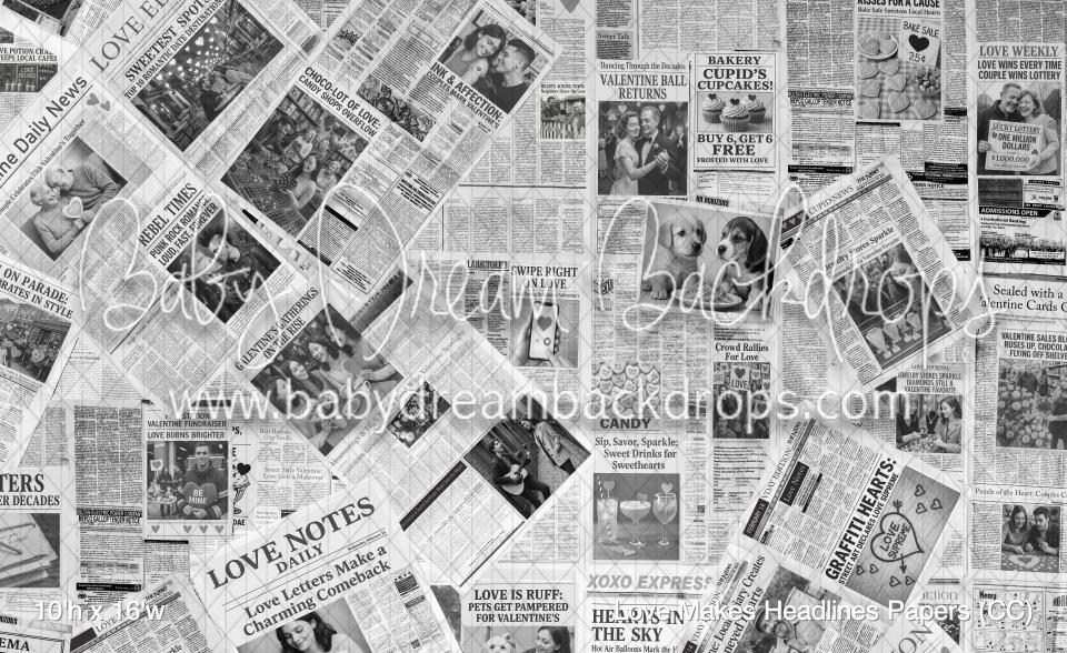 Love Makes Headlines Papers (CC)