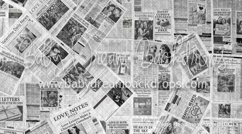 Love Makes Headlines Papers (CC)