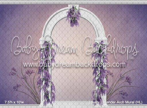 Lovely Lavender Arch Mural (HL)