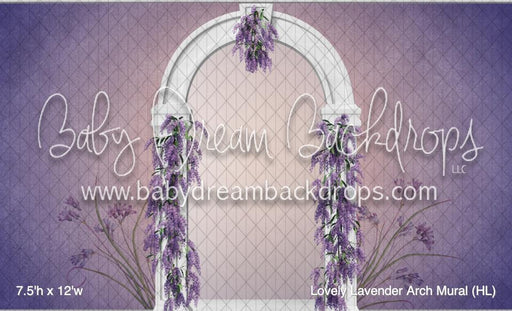 Lovely Lavender Arch Mural (HL)