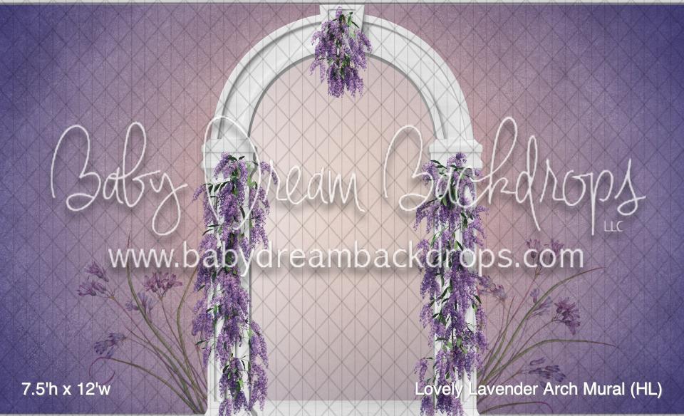Lovely Lavender Arch Mural (HL)