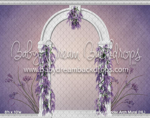 Lovely Lavender Arch Mural (HL)