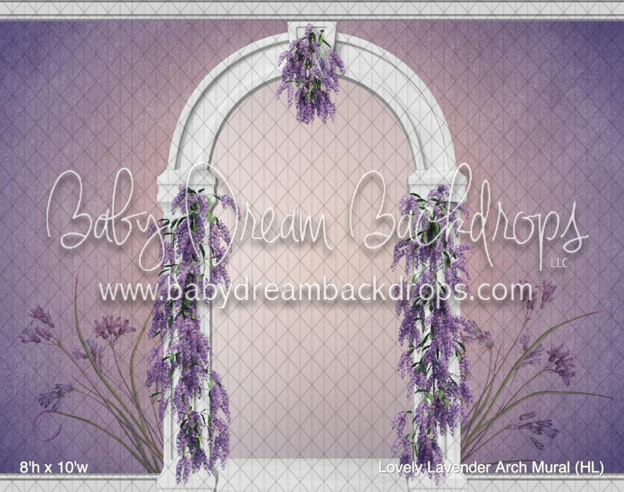Lovely Lavender Arch Mural (HL)