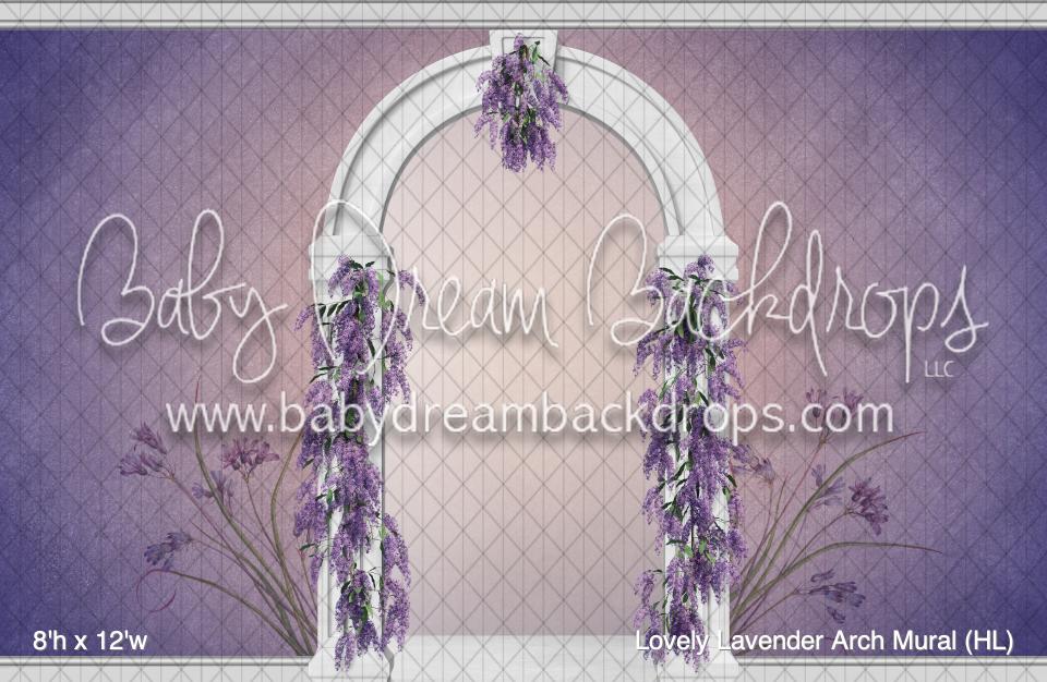 Lovely Lavender Arch Mural (HL)