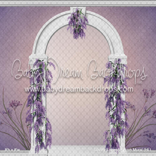 Lovely Lavender Arch Mural (HL)
