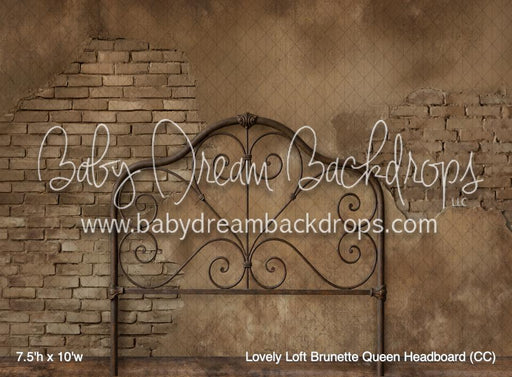 Lovely Loft Brunette Queen Headboard (CC)