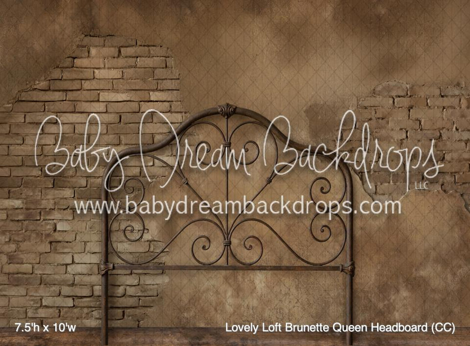 Lovely Loft Brunette Queen Headboard (CC)